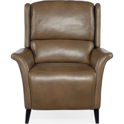 Deacon Power Recliner by Hooker Furniture. Made from leather in a traditional style.