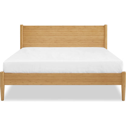 Ria Platform Bed by Greenington in caramelized. Made from solid moso bamboo in a modern style.