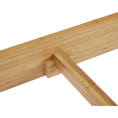 Ria Platform Bed by Greenington in caramelized. Made from solid moso bamboo in a modern style.