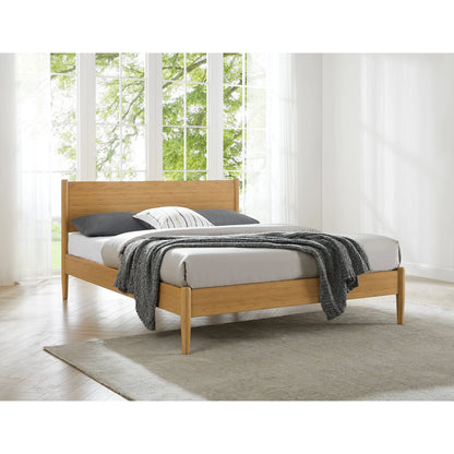 Ria Platform Bed by Greenington in caramelized. Made from solid moso bamboo in a modern style.