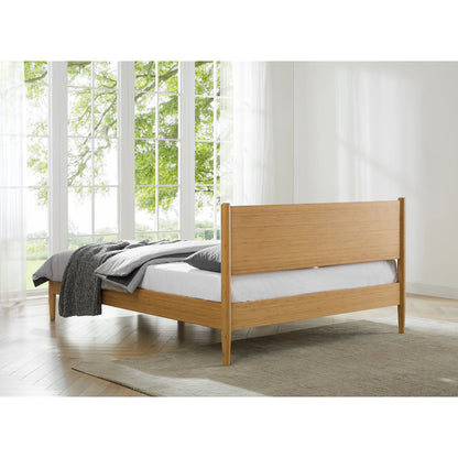 Ria Platform Bed by Greenington in caramelized. Made from solid moso bamboo in a modern style.