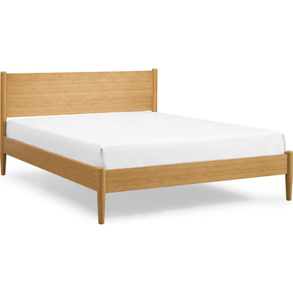 Ria Platform Bed by Greenington in caramelized. Made from solid moso bamboo in a modern style.