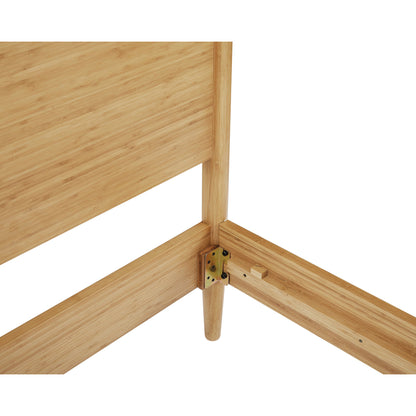Ria Platform Bed by Greenington in caramelized. Made from solid moso bamboo in a modern style.