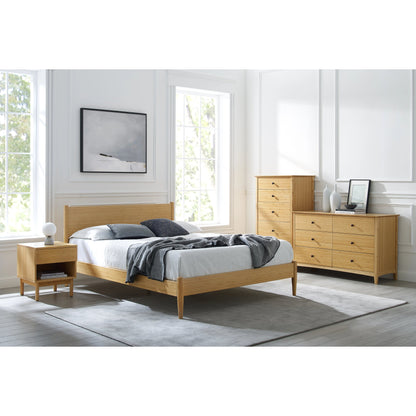 Ria Platform Bed by Greenington in caramelized. Made from solid moso bamboo in a modern style.
