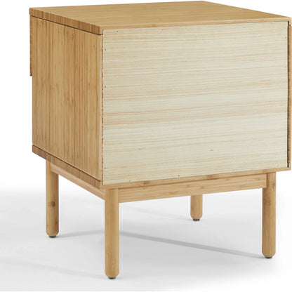 Ria Nightstand by Greenington in caramelized. Made from moso bamboo in a modern style.