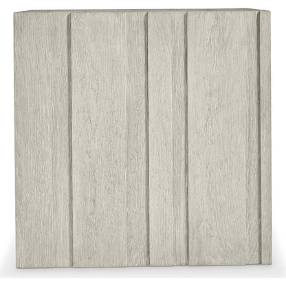 Tempo Side Table by Bernhardt in beige. Made from wood in a unique style.