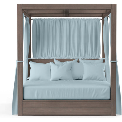 Laguna Outdoor Resort King Daybed by Sunset West in browns. Made from aluminum in a modern style.