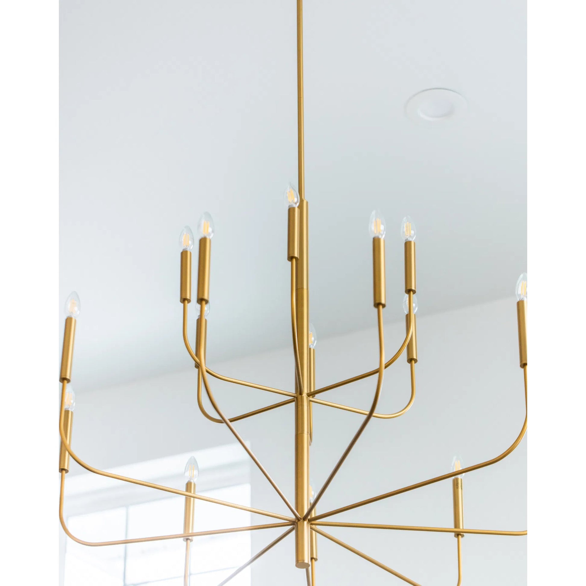 Brianna Large Two-Tier Chandelier by Visual Comfort & Co.. Made from steel in a modern style.