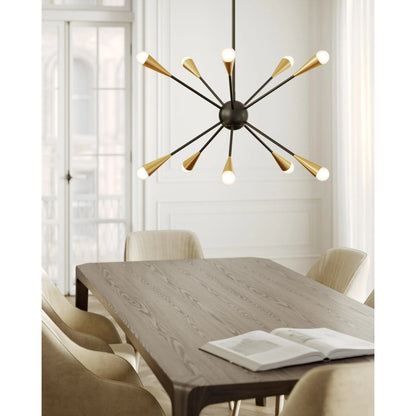 Jax Medium Chandelier by Visual Comfort & Co.. Made from steel in a modern style.