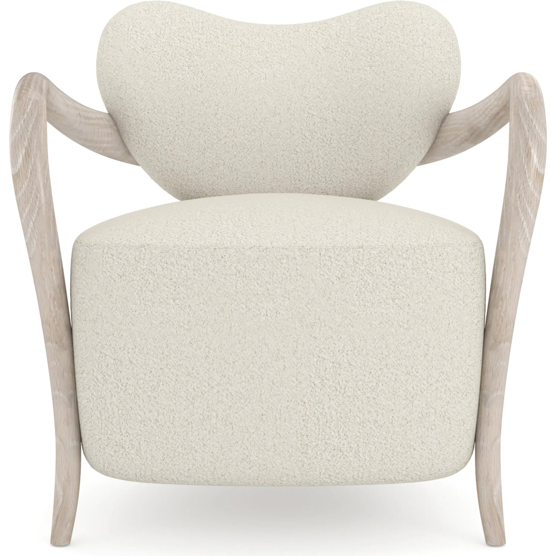 Ashanti Chair by Caracole in ivory and sun drenched oak. Made from unique in a transitional style.