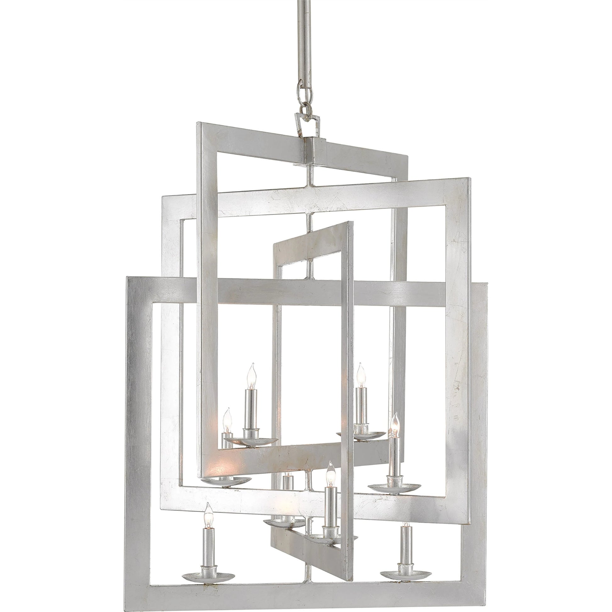 Middleton Chandelier by Currey and Company. Made from wrought iron in a modern style.