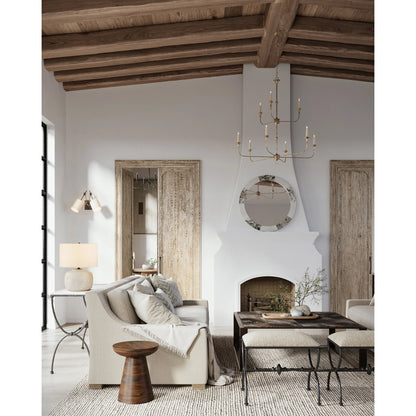 Nottaway Two-Tier Chandelier by Currey and Company. Made from wrought iron in a traditional style.