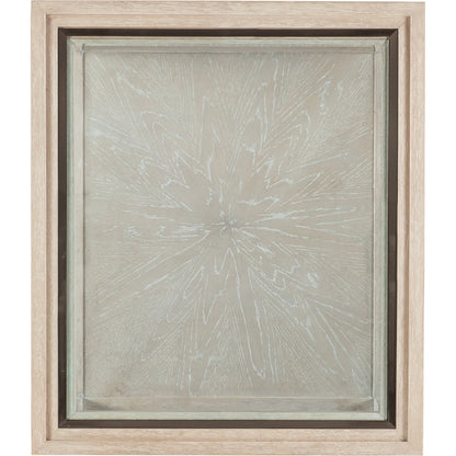 Nouveau Chic End Table by Hooker Furniture in sandstone. Made from oak veneers, tempered glass, metal in a modern style.