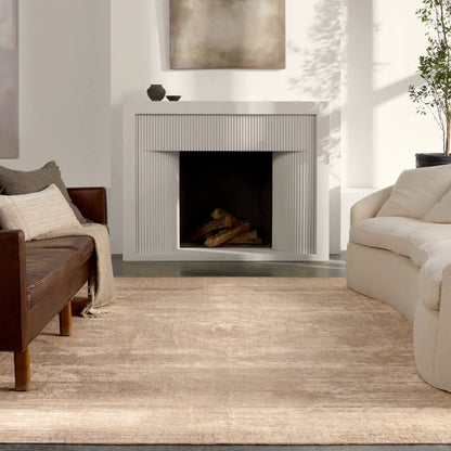 Edage Cadent EDA03 Rug by Vibe by Jaipur Living in tan, green. Made from 70% jute, 30% polyester in a unique style.