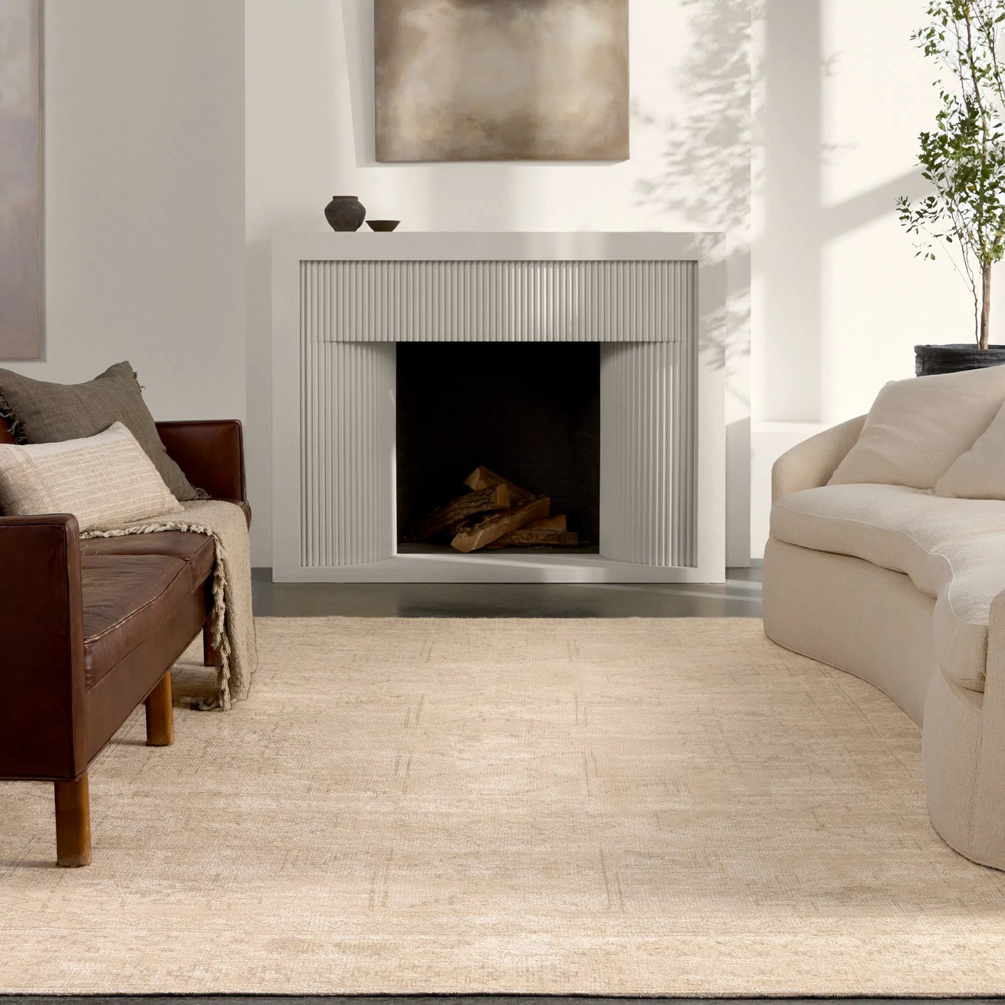 007 SI-2123508,SI-2123509,SI-2123510,SI-2123511,SI-2123512,SI-2123513,SI-2386067 | Lifestyle | Edage EDA04 Rug by Jaipur Living in tan, cream. Made from 70% jute, 30% polyester in a unique style.