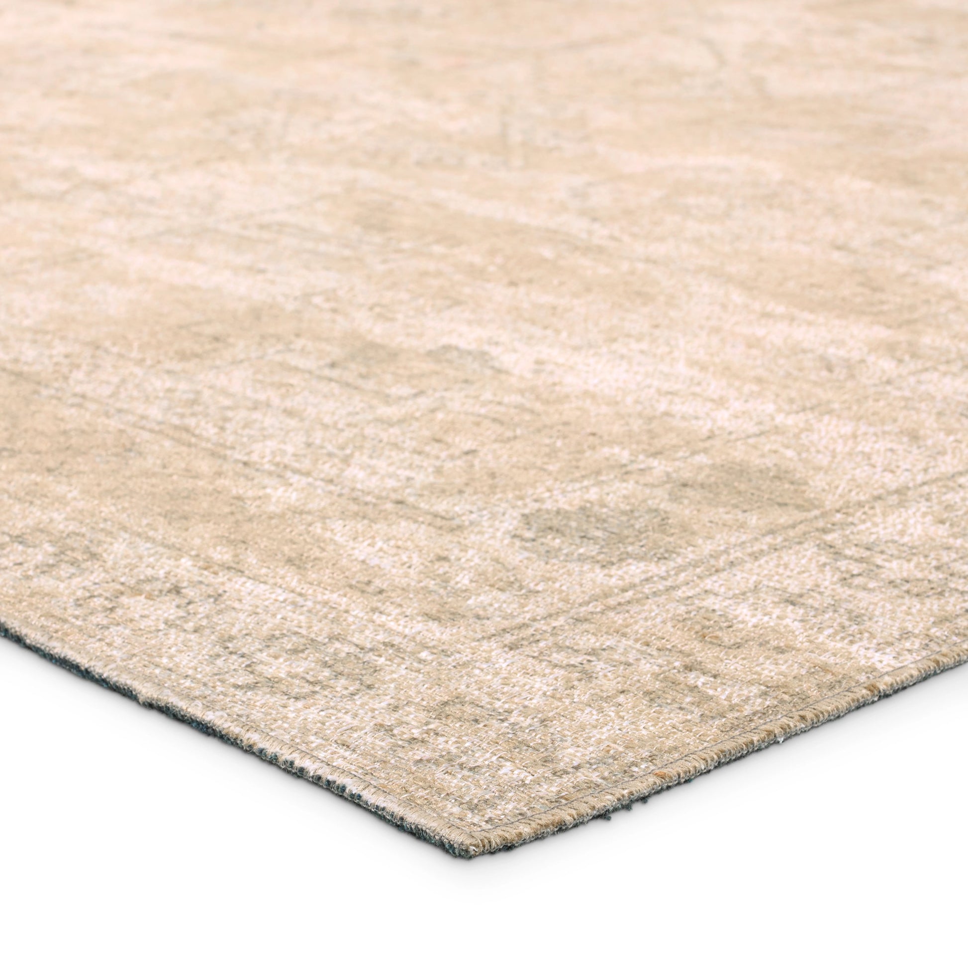 Edage Tegona EDA04 Rug by Vibe by Jaipur Living in tan, cream. Made from 70% jute, 30% polyester in a unique style.