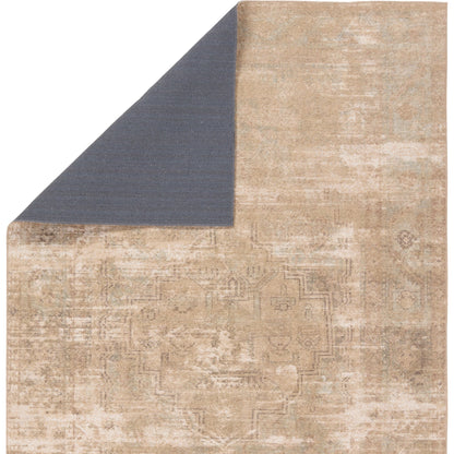 Edage Leshni EDA05 Rug by Vibe by Jaipur Living in tan, sage. Made from 70% jute, 30% polyester in a unique style.