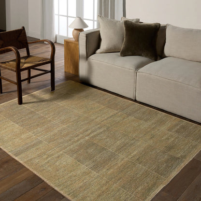 Edage EDA06 Rug by Jaipur Living in green, brown. Made from 70% jute, 30% polyester in a unique style.