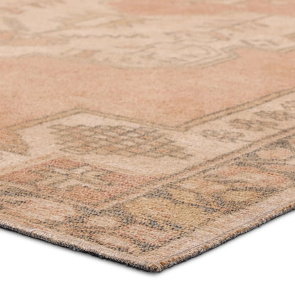 Edage EDA07 Rug by Jaipur Living in tan, sage, dark brown, cream. Made from 70% jute, 30% polyester in a unique style.