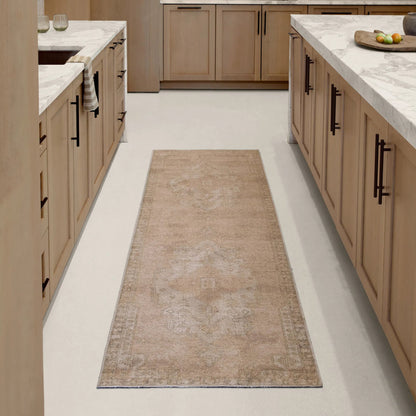 Edage EDA07 Rug by Jaipur Living in tan, sage, dark brown, cream. Made from 70% jute, 30% polyester in a unique style.