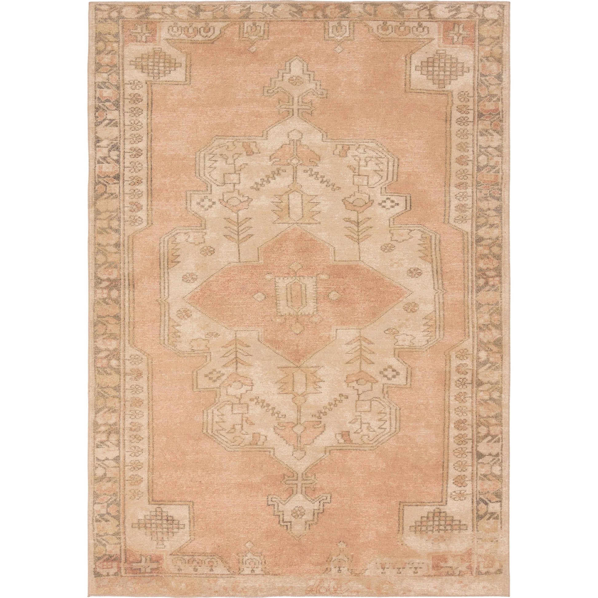 Edage EDA07 Rug by Jaipur Living in tan, sage, dark brown, cream. Made from 70% jute, 30% polyester in a unique style.