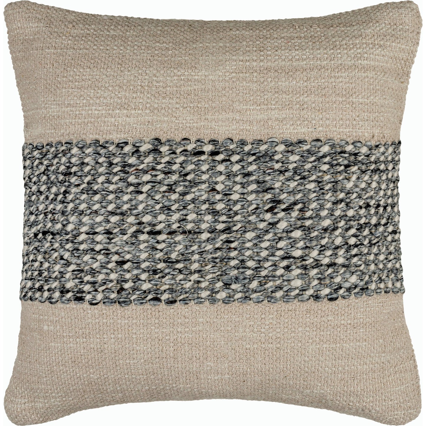 001 SI-2163372,SI-2163373,SI-2163376,SI-2163377 | Primary Silo | Edward Accent Pillow - 487392 by Surya in silver, metallic - silver, off-white, light silver, nickel, sage, ink. Made from polyester, cotton in a modern style.