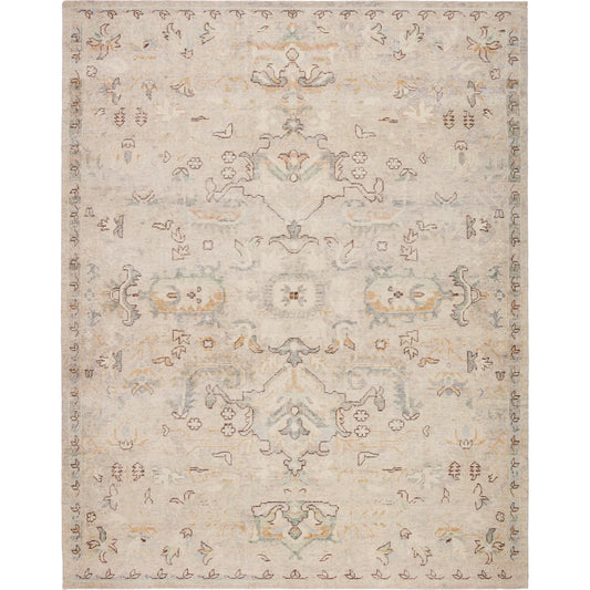 Eden EDE01 Rug by Jaipur Living in ivory, white, blue. Made from 100% wool in a unique style.