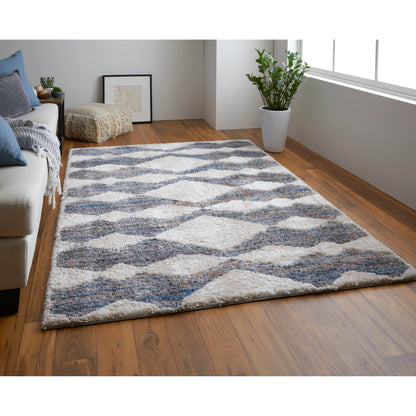 Mynka Transitional Diamond Rug - 39IFF by Feizy. Made from polyester in a unique style.