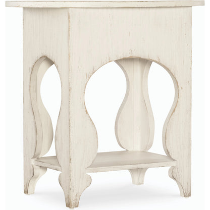 Americana One-Drawer Oval Nightstand by Hooker Furniture. Made from oak veneers in a modern style.