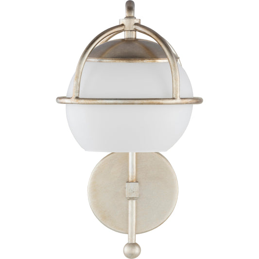 Edmund - 18887 by Surya in white frosted powder coated glass. Made from fixture: metal, glass in a traditional style.