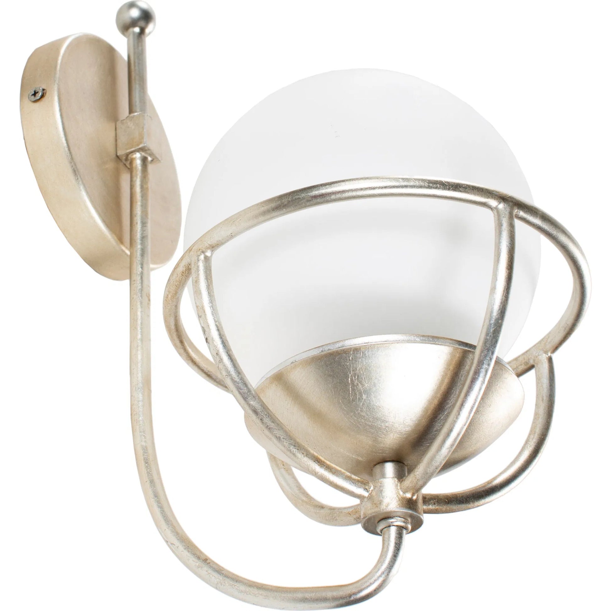 Edmund - 18887 by Surya in white frosted powder coated glass. Made from fixture: metal, glass in a traditional style.