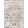 Cream, Light Gray, Black, Dark Blue, Burnt Orange, Mustard / 2' x 2'11"