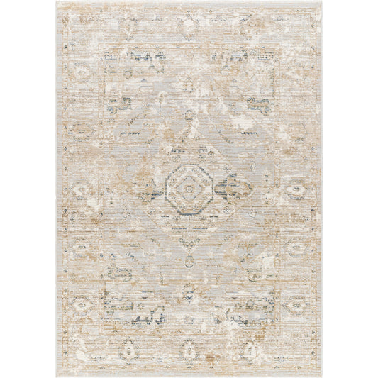 Edmonton Rug - 489737 by Livabliss in cream, tan, light gray, teal, dark blue. Made from face: 65% polypropylene, 35% polyester, warp: 100% jute in a unique style.
