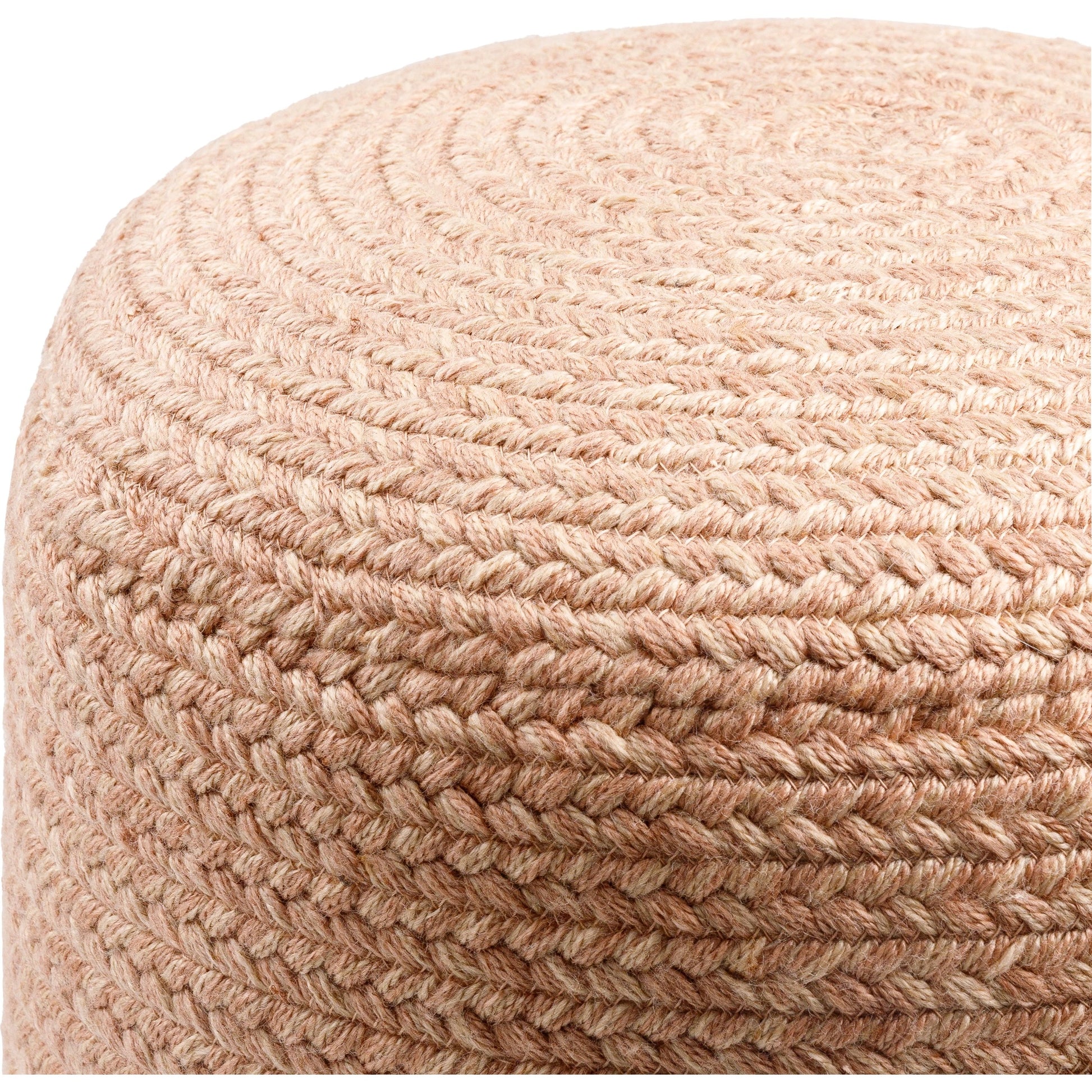 Entwined Indoor/Outdoor Throw by Livabliss. Made from top: 100% recycled pet yarn, bottom: 100% recycled pet yarn, fill: 96% polybeads, 4% polyester, polyfill in a cottage & farmhouse style.