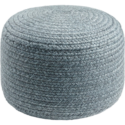 Entwined Indoor/Outdoor Throw by Livabliss. Made from top: 100% recycled pet yarn, bottom: 100% recycled pet yarn, fill: 96% polybeads, 4% polyester, polyfill in a cottage & farmhouse style.