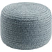 Entwined Indoor/Outdoor Throw by Livabliss. Made from top: 100% recycled pet yarn, bottom: 100% recycled pet yarn, fill: 96% polybeads, 4% polyester, polyfill in a cottage & farmhouse style.