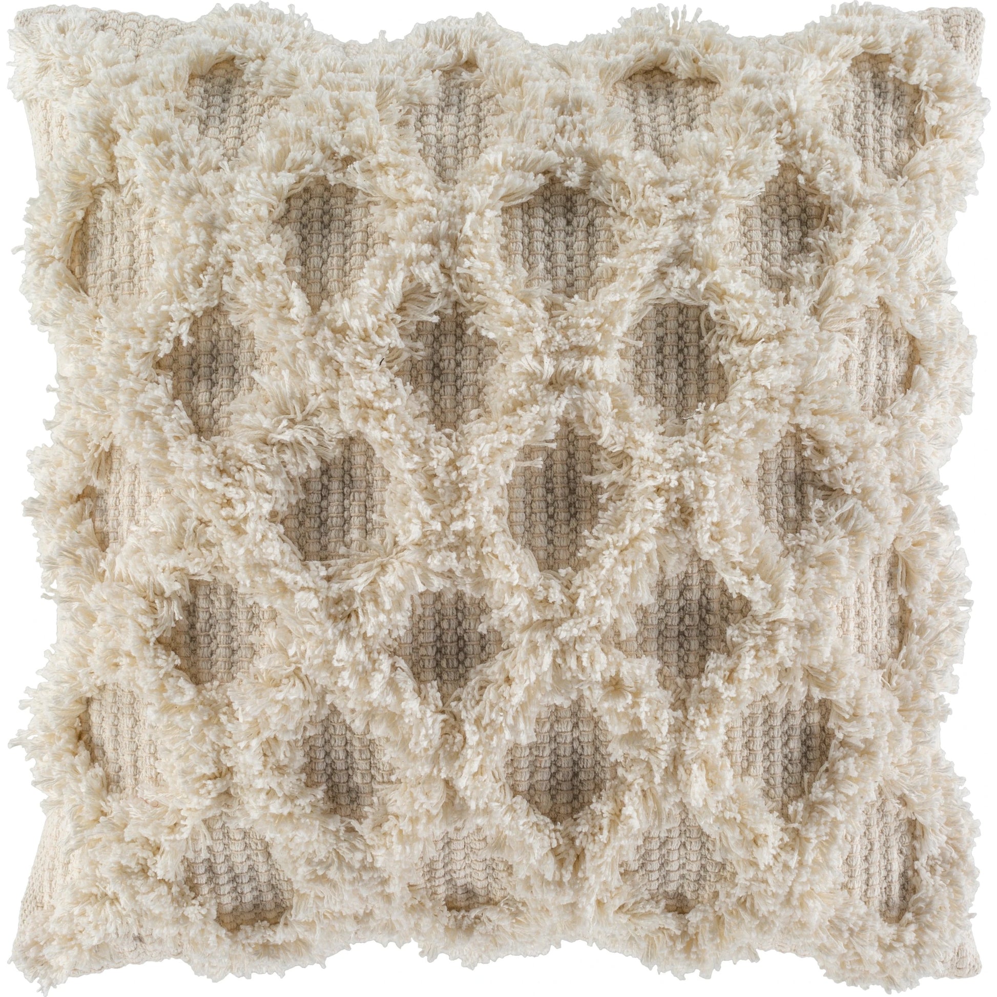 Edric Pillow - 13533 by Livabliss in ivory, white. Made from 100% cotton in a eclectic & global style.