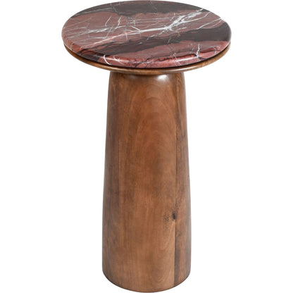 Edra End Table by Surya. Made from marble, mango wood in a modern style.
