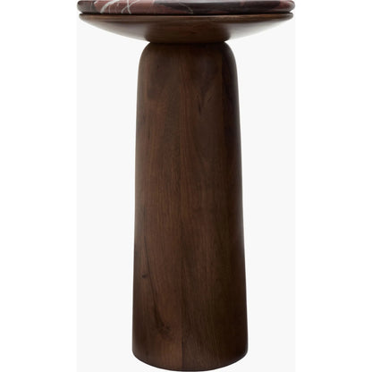 Edra End Table by Surya. Made from marble, mango wood in a modern style.