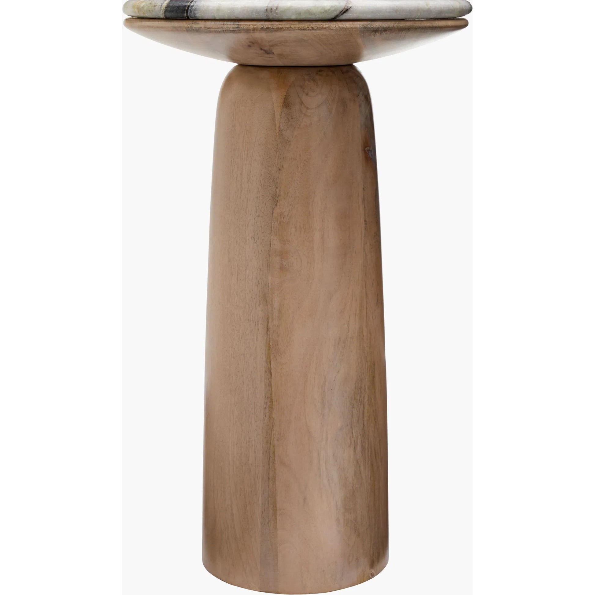 Edra End Table by Surya. Made from marble, mango wood in a modern style.