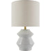 Edison Accent Table Lamp by Livabliss in glazed, plated. Made from ceramic, linen, polystyrene, iron in a modern style.