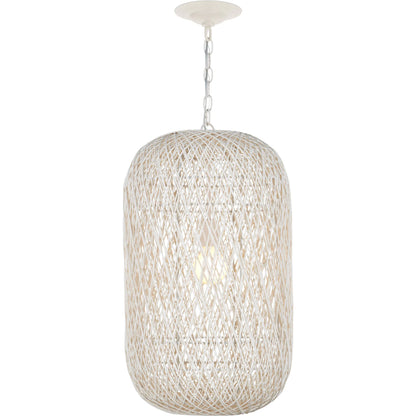 Cocoon Pendant by Currey and Company in cream, vanilla. Made from unique in a modern style.