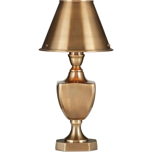 Waddill Table Lamp by Currey and Company in antique brass. Made from brass in a rustic style.