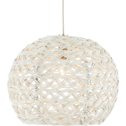 Piero Rectangular 7-LIGHT Multi-Drop Pendant by Currey and Company in sugar white, silver. Made from sugar white, metal in a modern style.