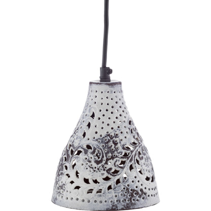 Aleena Ceiling Light - 24599 by Surya in white, black, metallic copper and white, grey. Made from metal in a cottage & farmhouse style.