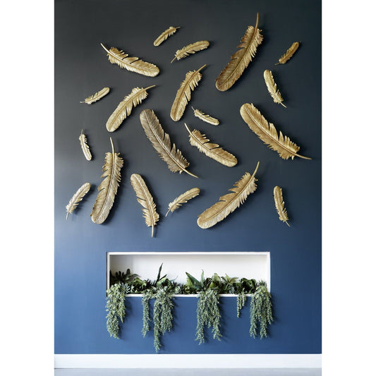 Feathers Wall Art (Set of 2) by Phillips Collection. Made from resin in a modern style.