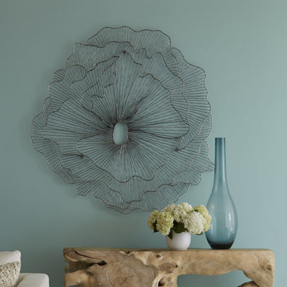 Poppy Flower Wall Art by Phillips Collection. Made from metal in a modern style.