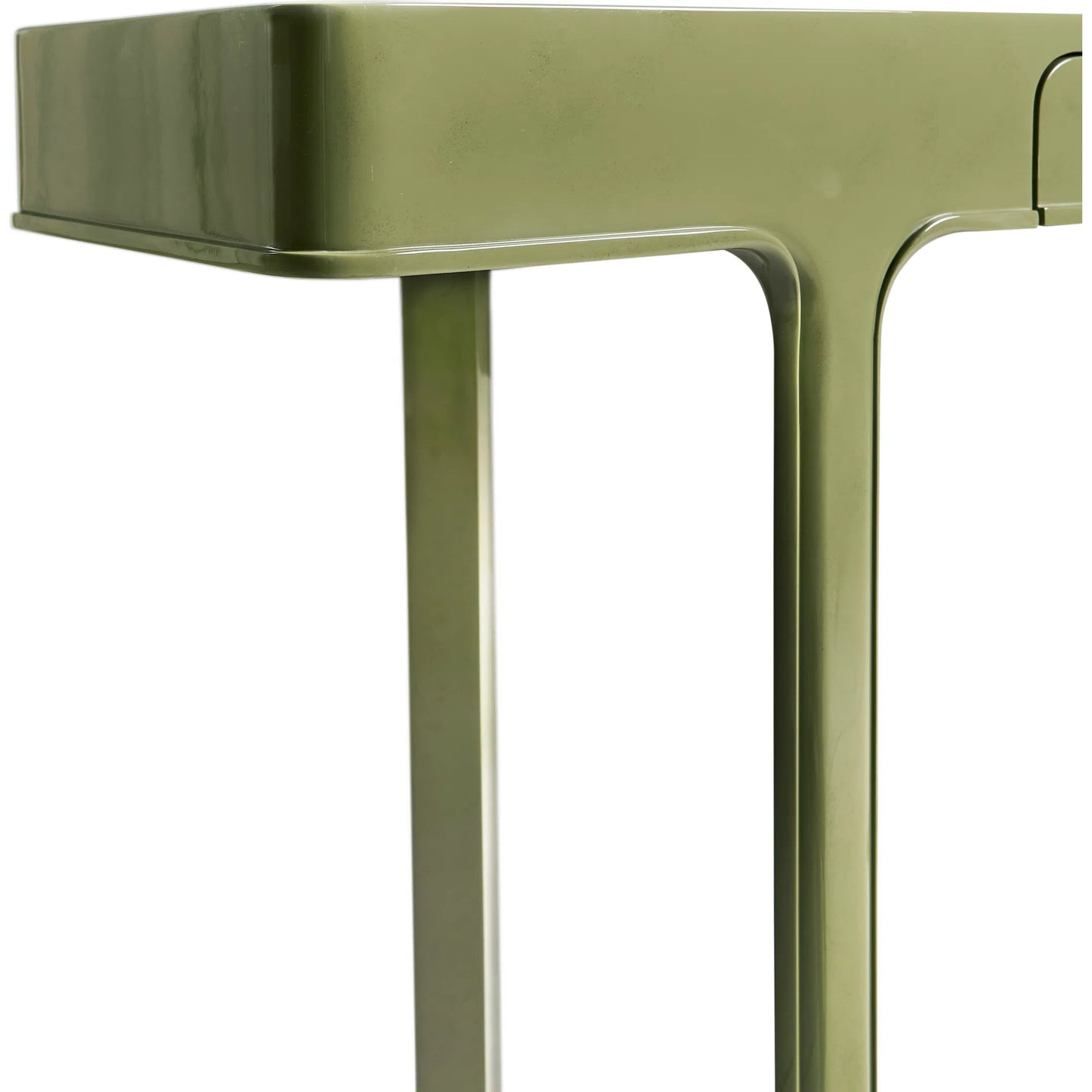 010 SI-2462606 | Closeup | Polly Avo Rectangular Console Table by Jonathan Charles in dor green lacquer. Made from beech in a eclectic & global style.