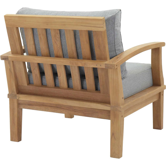 Andover Teak Armchair by Evans & Londeen. Made from teak wood, cushion density is 24kg, m3 in a modern style.