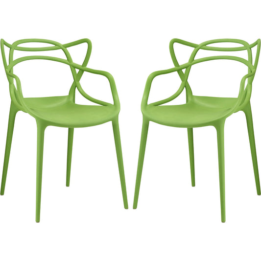 Grafton Dining Armchair (Set of 2) by Evans & Londeen. Made from plastic foot guide in a modern style.
